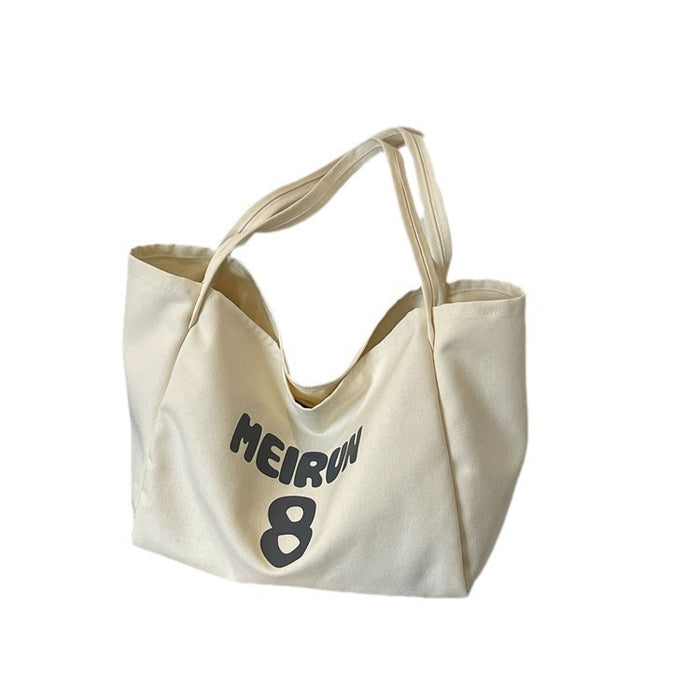 Wholesale Canvas bag for class commuting, shoulder bag, versatile tote bag, large capacity outdoor tote bag