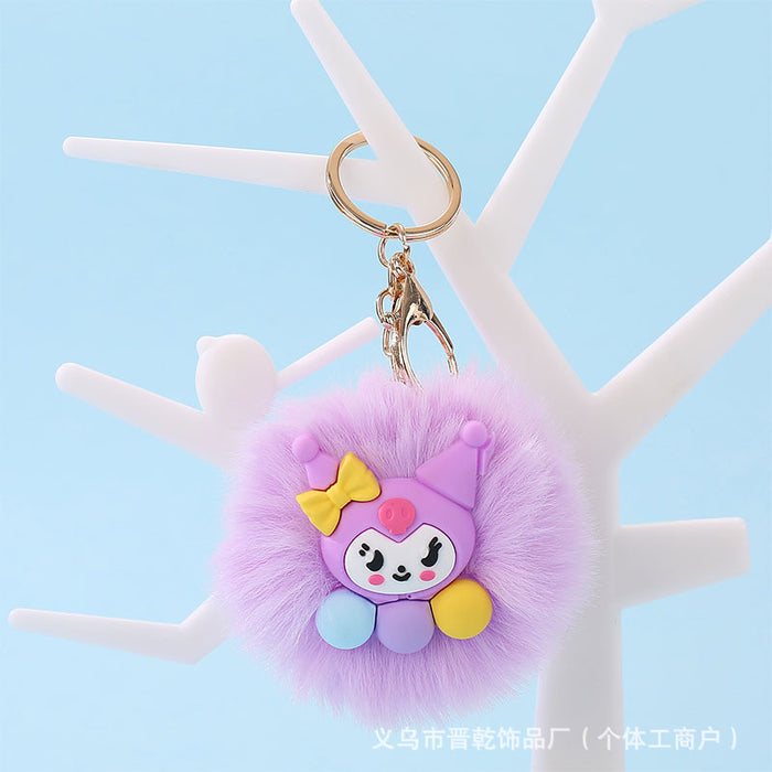 Wholesale Cartoon Cute Fur Ball Pendants Keychains JDC-KC-Jinqian001