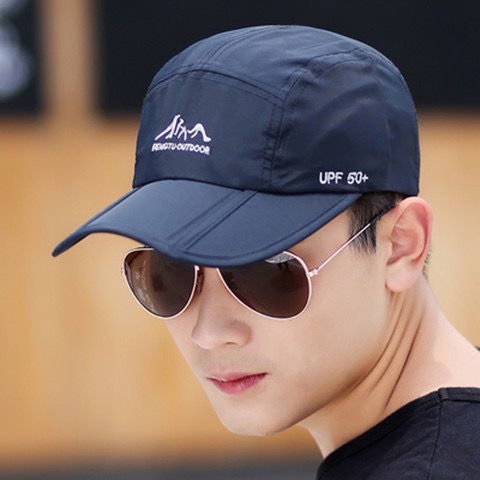 Wholesale Hat Long brimmed duckbill cap Outdoor casual sun hat Sunscreen baseball cap