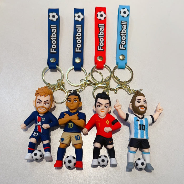 Wholesale Cartoon Football World Cup Star Keychain