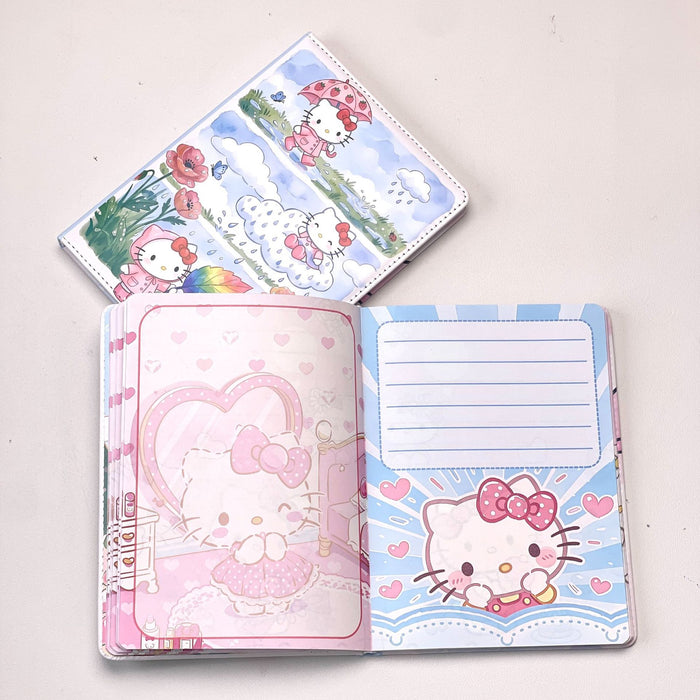 Wholesale Cartoon Kawaii PU Leather A5 Notebook with Gold Foil Print 100 Sheets Cute Cat Design