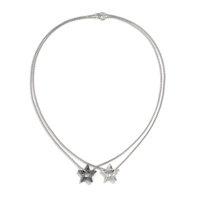 Wholesale Alloy Star Necklace Set JDC-NE-DaoNi012