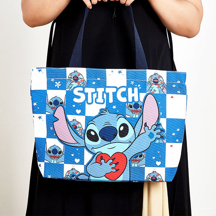 Wholesale Cartoon Canvas Bag Large Capacity Zippered Canvas Tote Bag Bear Cute Student Shoulder Bag