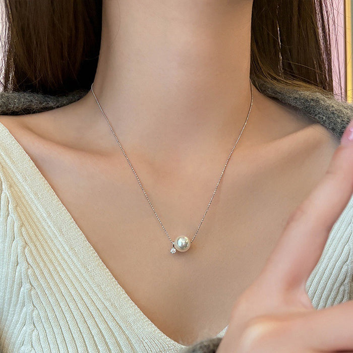 Wholesale Pearl Sparkling Diamond Necklace