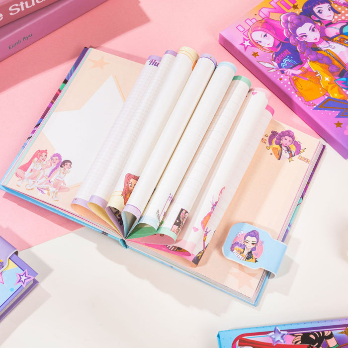 Wholesale K-POP Magnetic  Cartoon Anime Colored Notebook