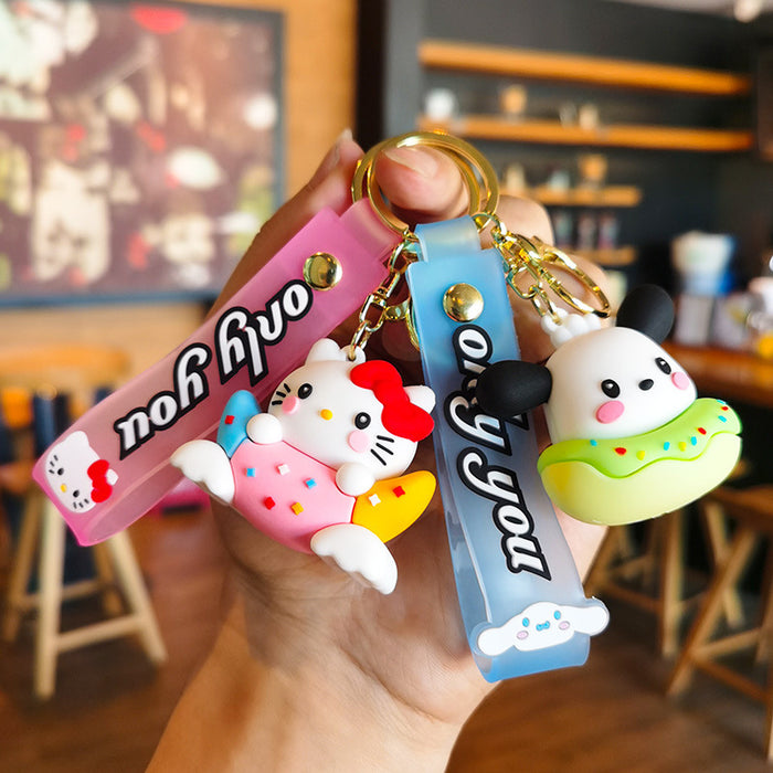 Wholesale Cartoon Doll Silicone Keychain JDC-KC-Tingm233