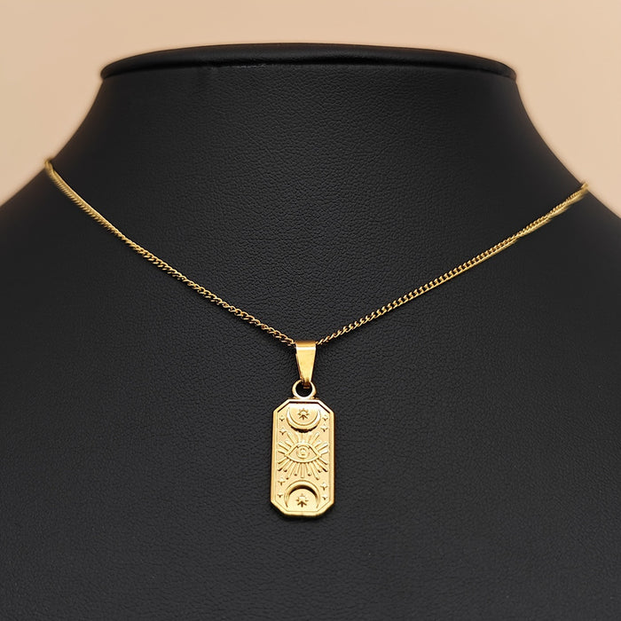 Wholesale Accessories Devil's Eye Stainless Steel Vacuum Pendant Necklace