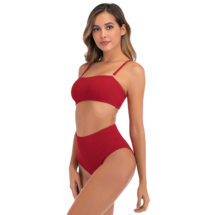 Wholesale Swimsuit Split Swimsuit Sexy Bikini High Waist Swimsuit Swimsuit