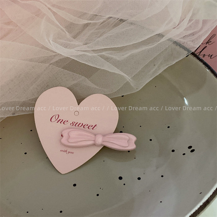 Wholesale New bow metal hair clip with cute side bangs and hair accessories