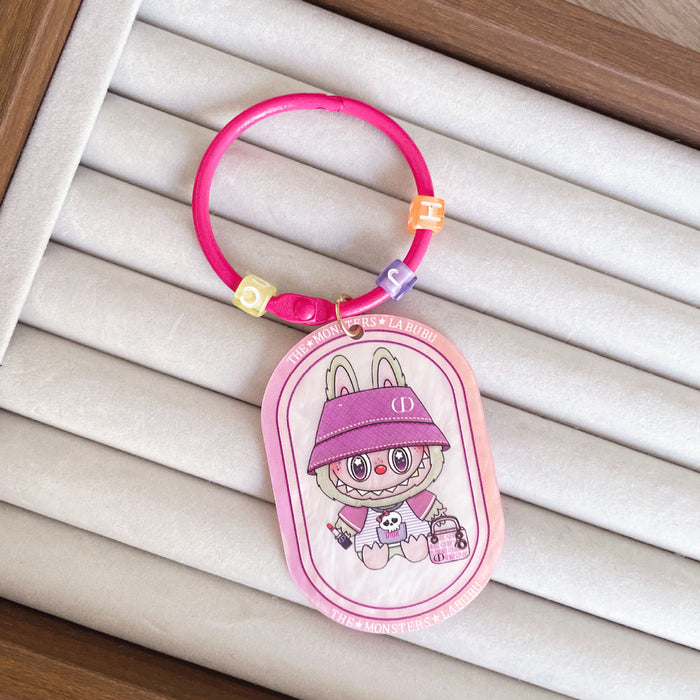Wholesale Cute Acrylic  Keychain Cartoon Creative  Bag Decoration