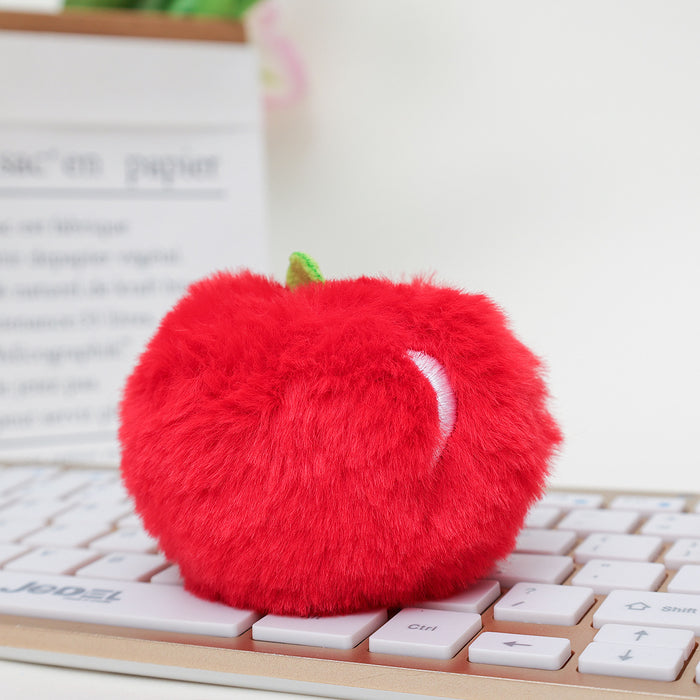 Wholesale Cute Plush Fruit Keychain Bag Charm Pink Watermelon MOQ≥3