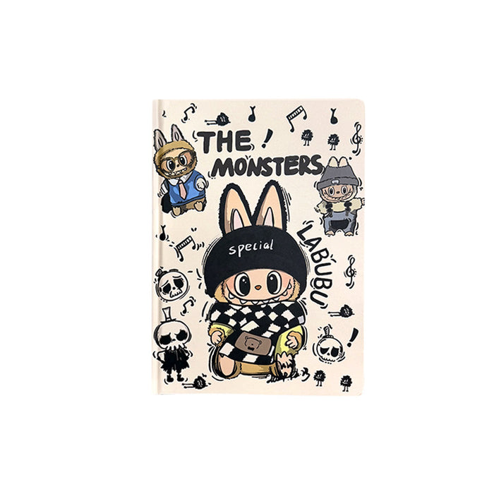 Wholesale 5pcs Rock Color Page Hard Cover Notebook Painted Printed Notepad Diary Hand Ledger