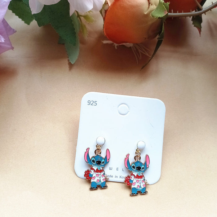 Wholesale Cute Alloy Cartoon Earrings JDC-ES-Xiaox013