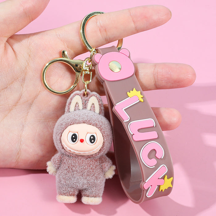 Wholesale Plush keychain cartoon figurine backpack pendant car keychain small gift wholesale