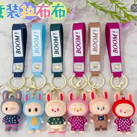 Wholesale Creative Cartoon Cute Soft Rubber Doll Keychain