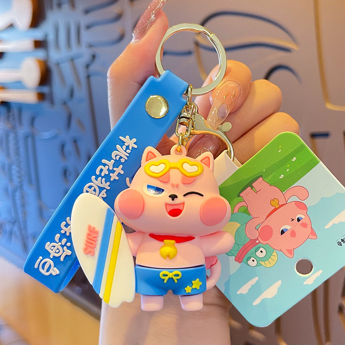 Wholesale PVC Cartoon Doll Keychain JDC-KC-MengXu010