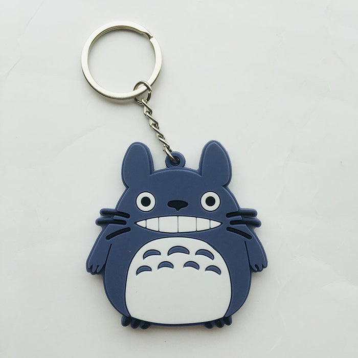 Wholesale Japanese Anime Surrounding Spirited Away Big Fat Cat Gray Fat Man Double-sided Keychain Cartoon Faceless Men's Bag Pendant JDC-KC-Hual006