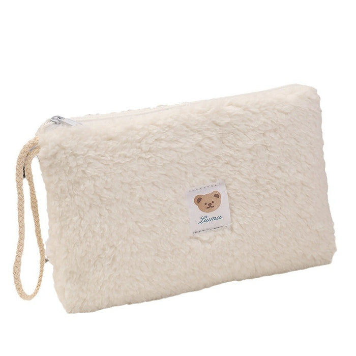 Wholesale Storage bag, small bag, portable plush makeup bag, large capacity travel storage bag