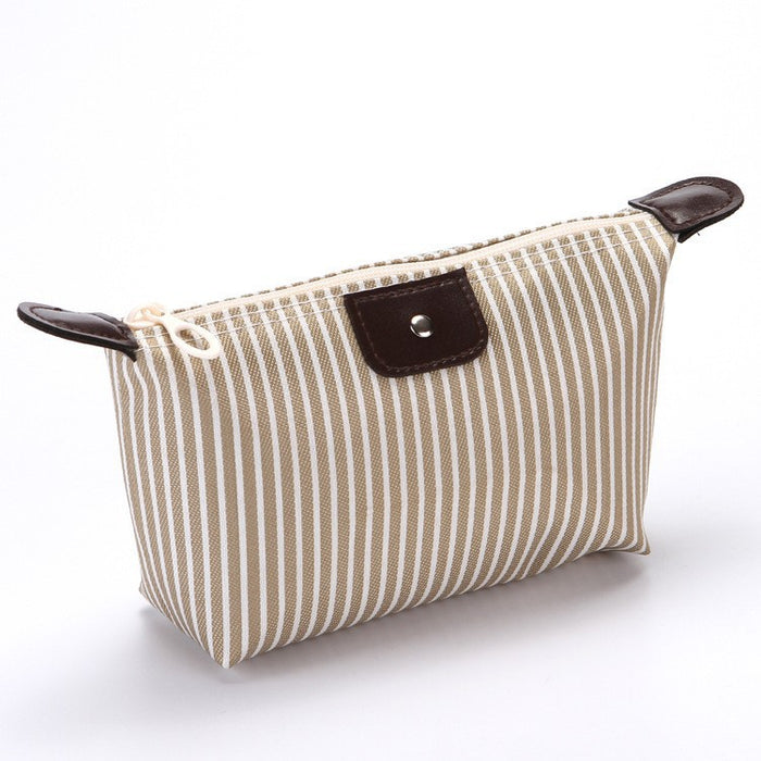 Wholesale Striped Dumpling Cosmetic Bag Dumpling Bag Folding JDC-CB-Xiangz002