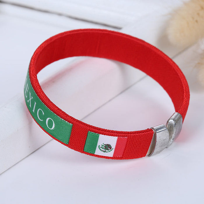 Wholesale World Cup Themed Bracelet Fan Souvenir Cheering Gift