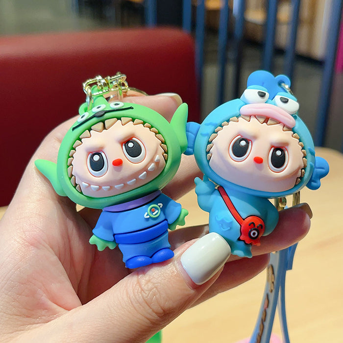 Wholesale Cartoon Keychain  Strawberry Bear Car Keychain