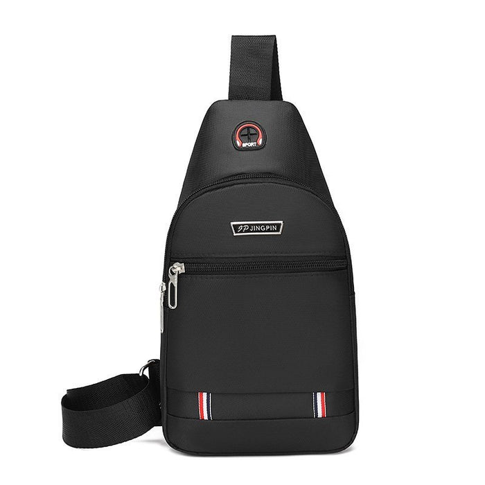 Wholesale Waterproof and wear-resistant men's chest bag shoulder crossbody small backpack three-layer large capacity crossbody bag