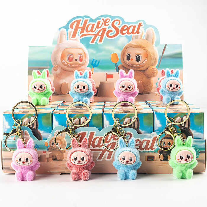 Wholesale 12pcs Skateboard flocking ornaments children' s toy blind box