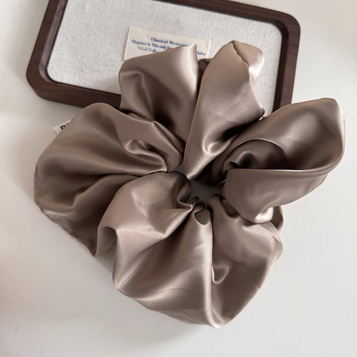 Wholesale Color Texture Fabric Satin Large Hair Band Large Hair Accessories Hair Rope