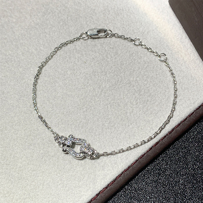 Wholesale Full diamond bracelet for women, plated with diamonds, fashionable and luxurious collarbone chain