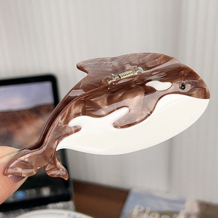 Wholesale Ocean Whale Acetate Hair Claw Clip Cute Hair Accessory for Everyday Styling