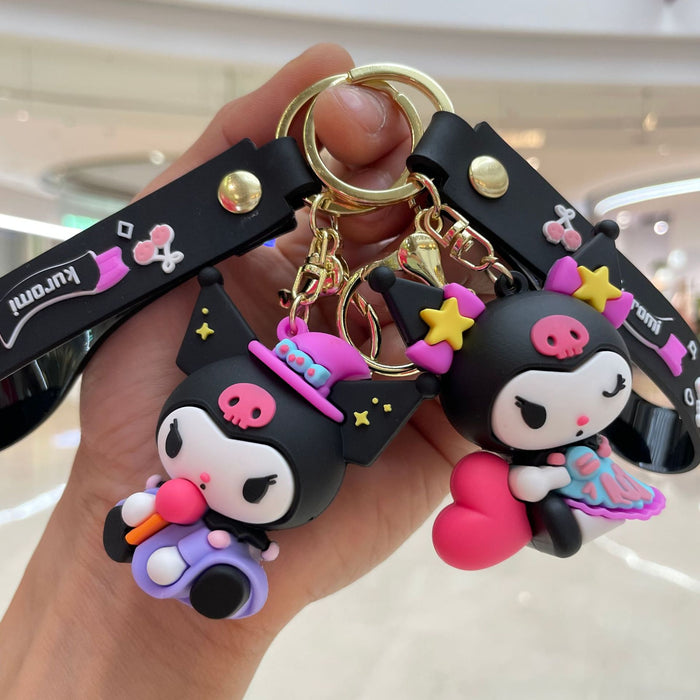 Wholesale Cute cartoon keychain creative couple bag pendant, car keychain pendant, small gift