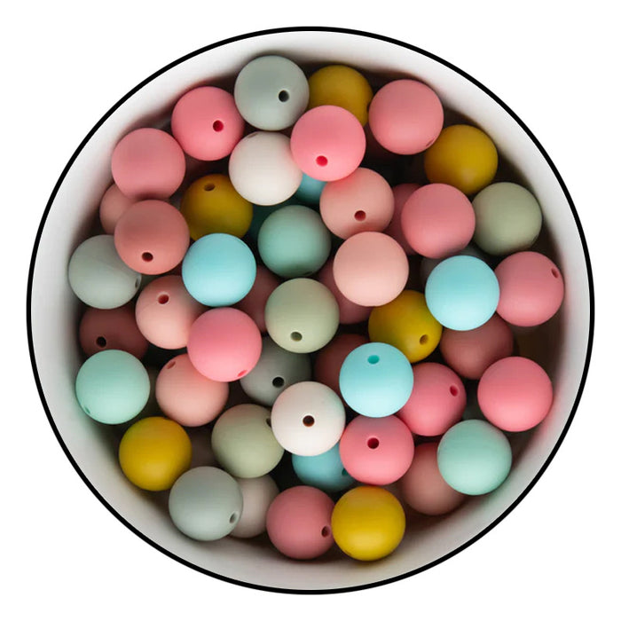 Wholesale 20pcs Candy Color Silicone Beads JDC-BDS-HeXing017