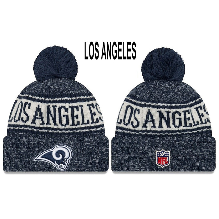 Wholesale Plush wool hat rugby team stretch knitted hat sports hat beanie