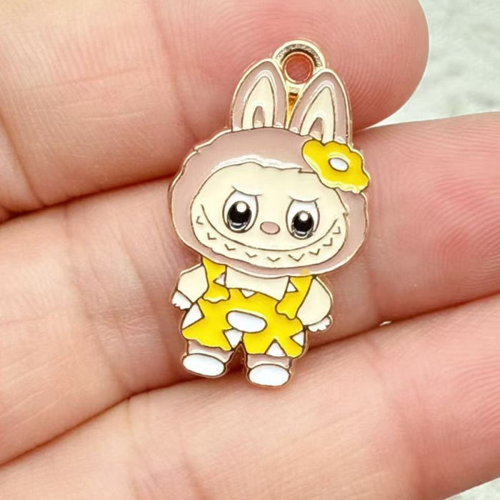 Wholesale 10pcs Anime Alloy Oil Drip DIY Earrings,  Bracelet,  Keychain,  Pendant