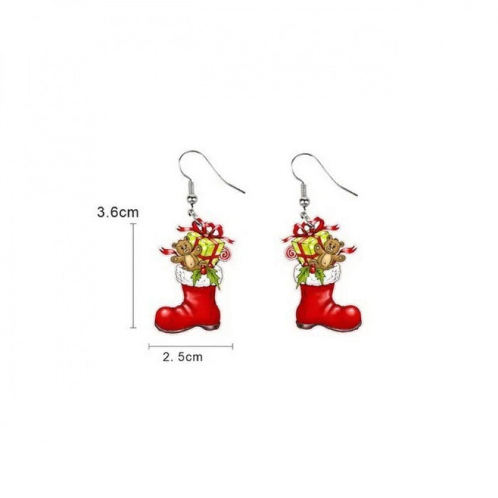 Wholesale Acrylic Flat  Earrings Holiday Ornaments Animal Cute Earrings