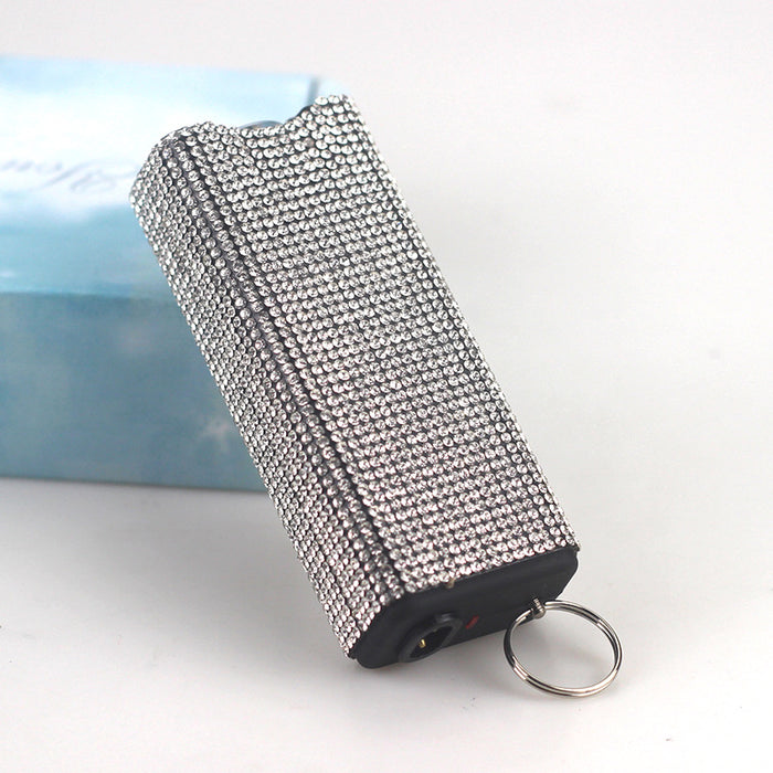 Wholesale Multifunctional Square Diamond Portable Tactical Flashlight Keychain Direct Charging