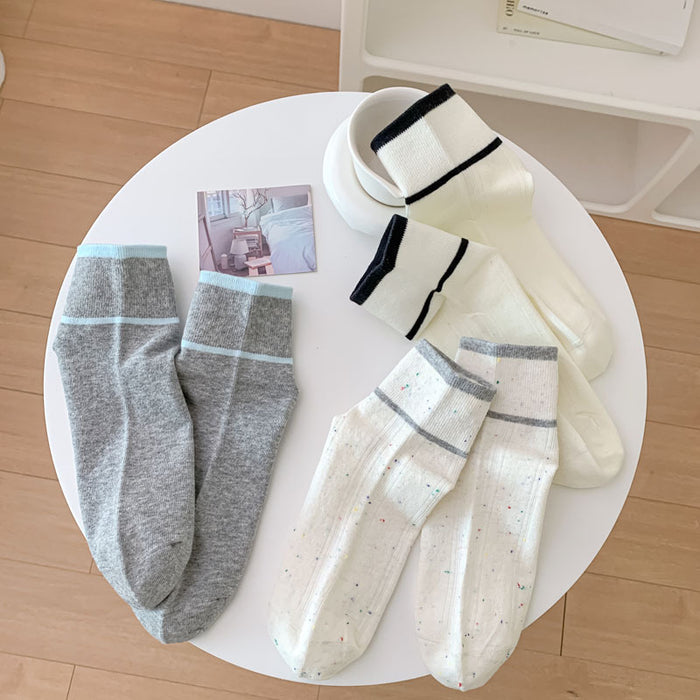 Wholesale Socks short tube flower letter embroidered socks simple and versatile