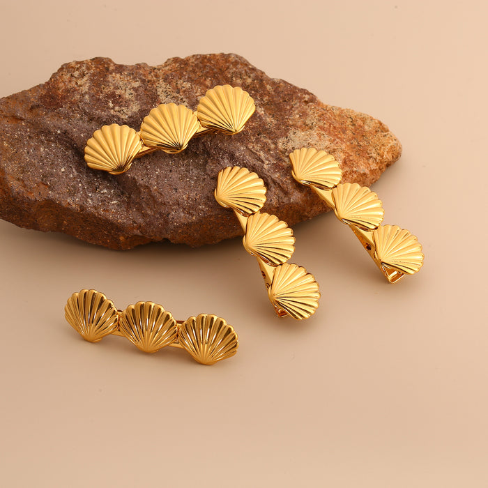 Wholesale Stainless steel hair clip, fashionable Haibei design, women's bangs, edge clips, hair accessories, high-end sense, color preservation wholesale