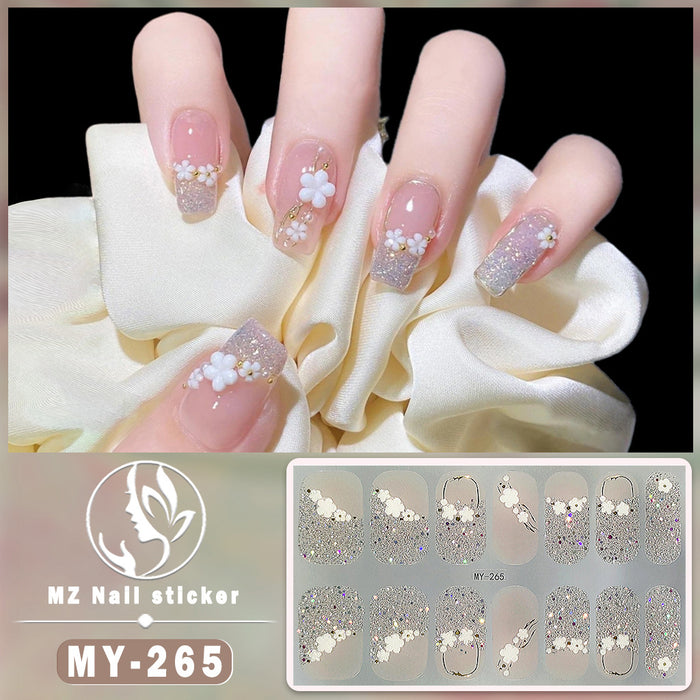 Wholesale 14 Pieces/sheet Butterfly Bake Free Gel Nails Kits Nail Stickers JDC-NS-ARS002