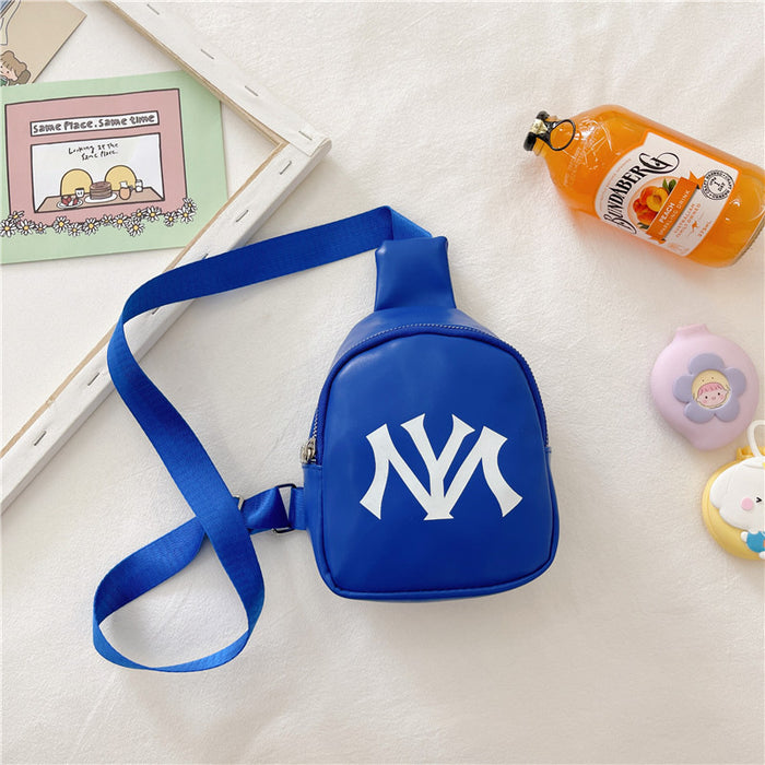 Wholesale Children's crossbody bag with personalized letter print decoration, lightweight, fashionable and versatile new chest bag