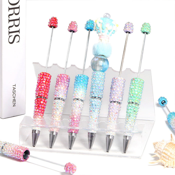 Wholesale New full diamond bead pen fashionable high value gradient bead pen DIY creative handmade diamond bead pen