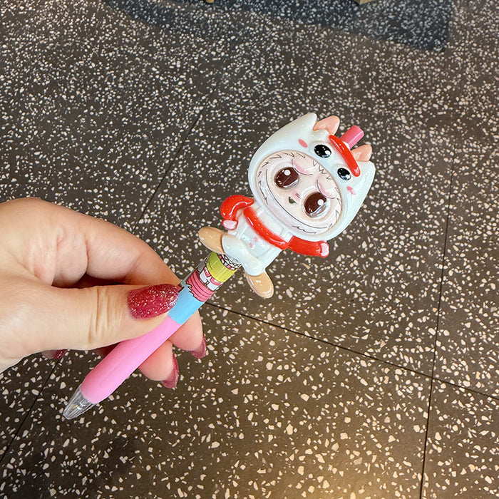 Wholesale Sweet and cute cartoon monster press ballpoint pen
