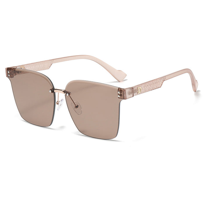 Wholesale Frameless Cut Edge UV Protection Square PC Women's Sunglasses JDC-SG-Bofeng003