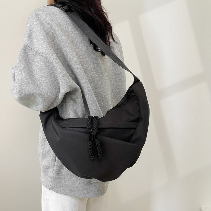 Wholesale Large capacity shoulder bag, casual solid color crossbody bag