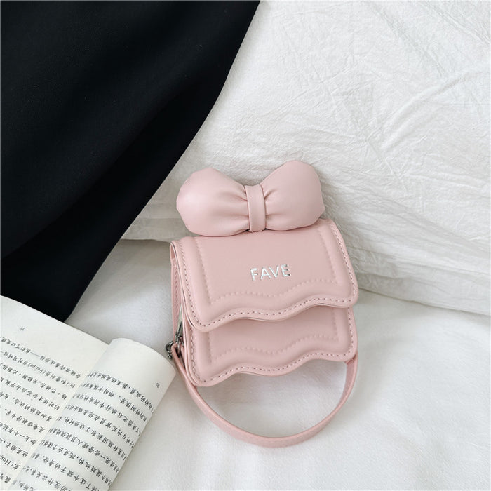 Wholesale Children's bag new cute bow mini square bag high-grade chain girls' hand bag messenger bag