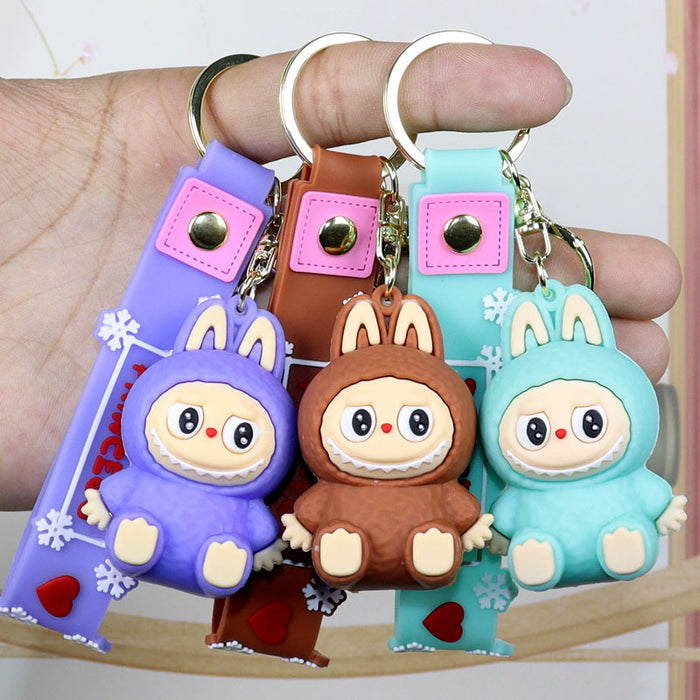 Wholesale Keychain Pendant Little Sheep Doll  Key Chain Ring Claw Machine Small Gift