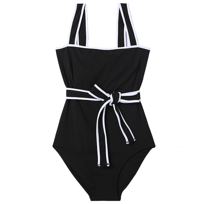 Wholesale Fashionable and minimalist one-piece camisole, shoulder belt, swimsuit