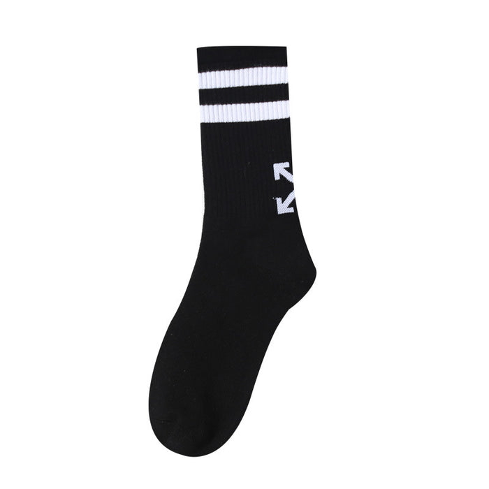 Wholesale Sports socks, two bar striped socks, skateboard socks, cotton socks, arrow socks, neutral socks