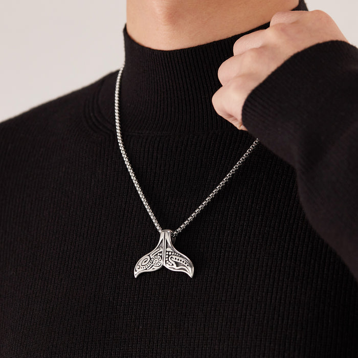 Wholesale Stainless steel necklace, creative trend, retro style