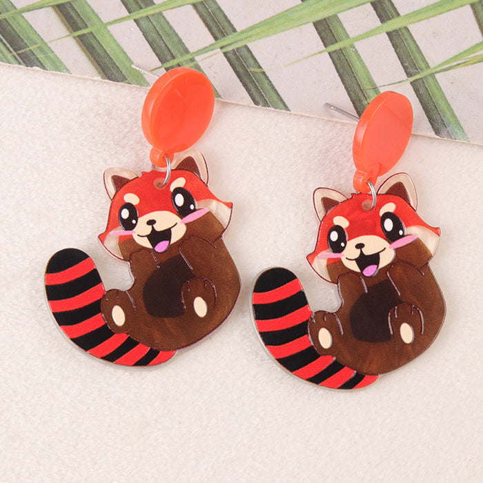 Wholesale  Funny Earrings Syringe Acrylic Earrings Sun Banana Planet Earrings Ear Accessories